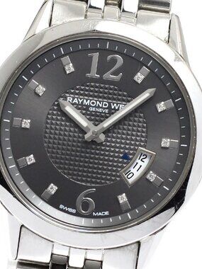 RAYMOND WEIL freelancer 5670-ST-05645 Date 10P diamond Quartz Ladies_918434